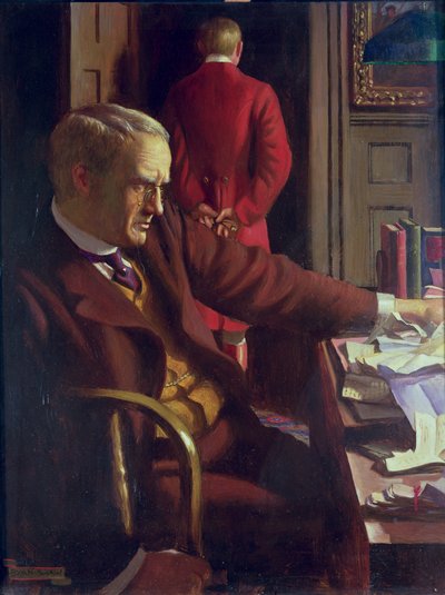 Und er zeugt einen Sohn, und es ist nichts in seiner Hand (Prediger 5:14) von John Byam Liston Shaw